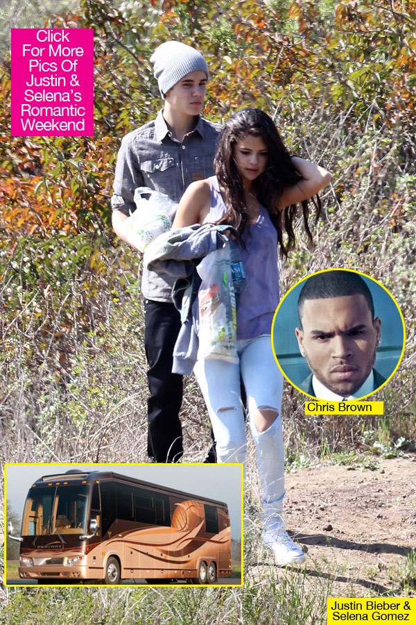Justin Bieber Selena Gomez Chris Brown RV