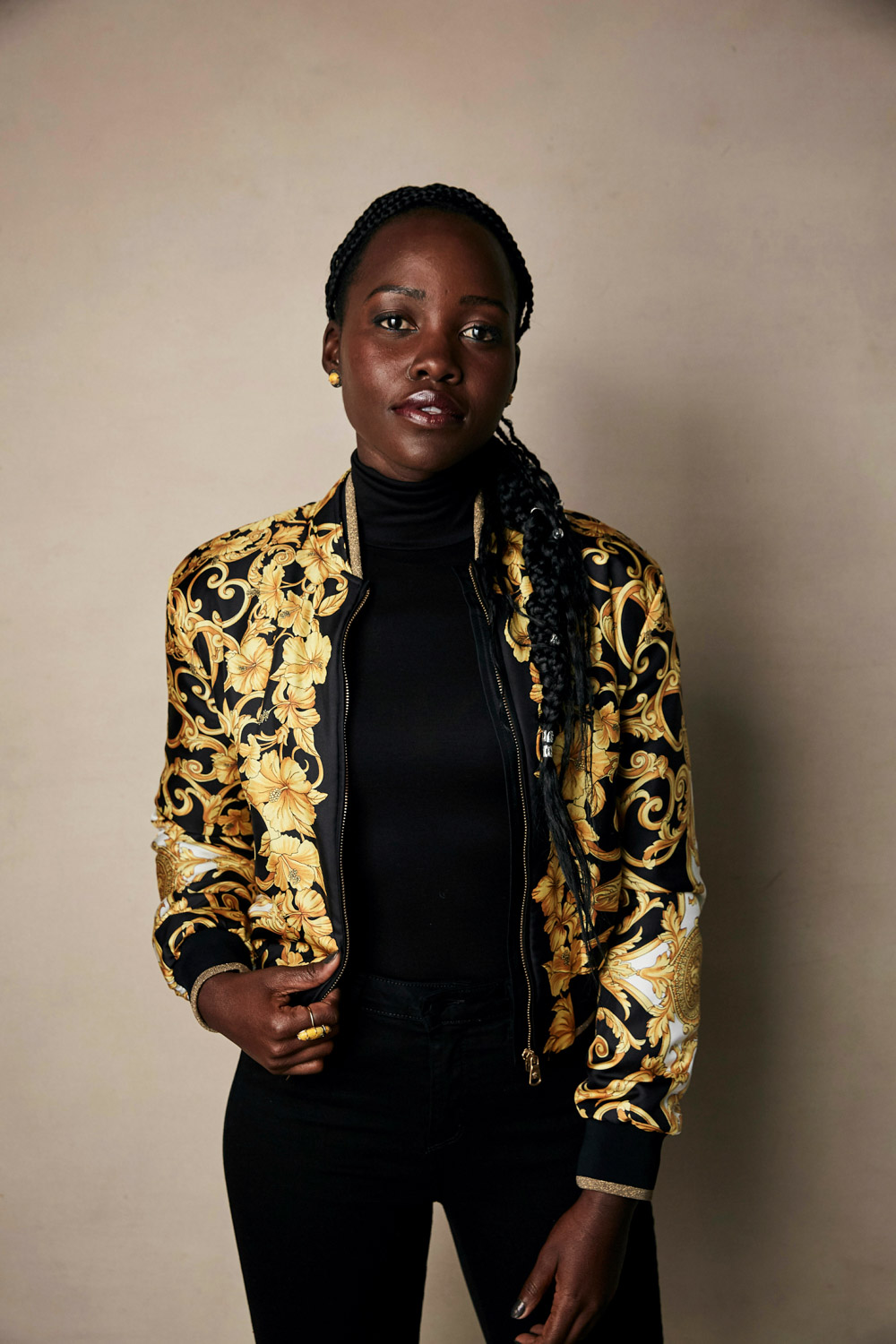 Lupita Nyong'o poses for a portrait to promote the film "Little Monsters" at the Salesforce Music Lodge during the Sundance Film Festival, in Park City, Utah
2019 Sundance Film Festival - "Little Monsters" Portrait Session, Park City, USA - 28 Jan 2019