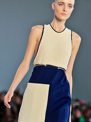 Fashion from the Calvin Klein Spring 2015 collection is modeled during Fashion Week, in New YorkNY Fashion Week Key Shows, NEW YORK, USA