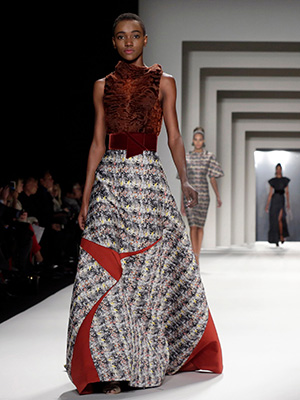 The Carolina Herrera Fall 2014 collection is modeled during Fashion Week in New YorkNY Fashion Week Carolina Herrera, New York, USA