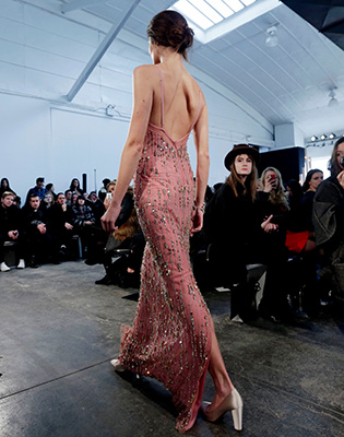 The Jenny Packham Fall 2014 collection is modeled during Fashion Week in New YorkNY Fashion Week Jenny Packham, New York, USA