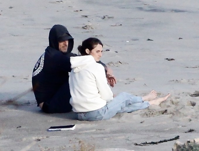 Shailene Woodley and Aaron Rodgers enjoy a Malibu sunset