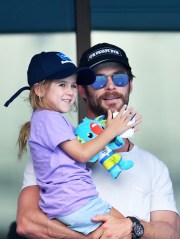 Chris Hemsworth and India-Rose Hemsworth
Gold Coast Commonwealth Games 2018, Australia - 07 Apr 2018
Australian actor Chris Hemsworth and his daughter India-Rose Hemsworth watch the swimming heats at the XXI Commonwealth Games at Gold Coast Aquatic Centre on the Gold Coast, Australia, 07 April 2018.