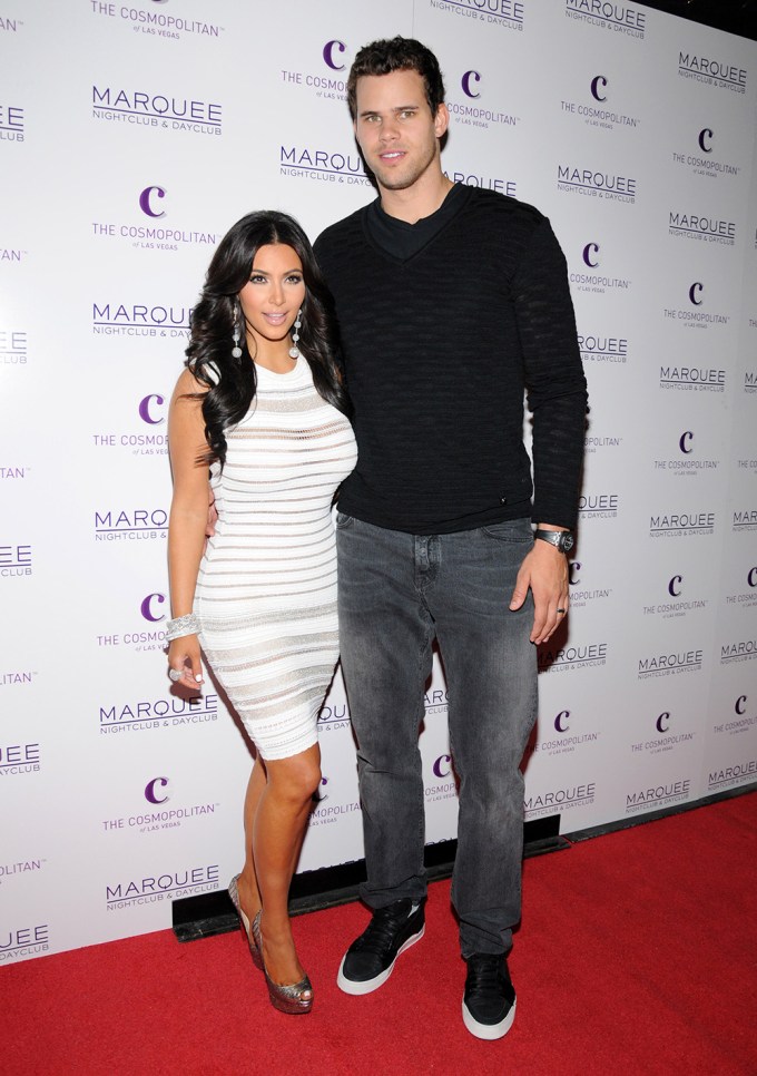 Kim Kardashian & Kris Humphries at her 31st Birthday