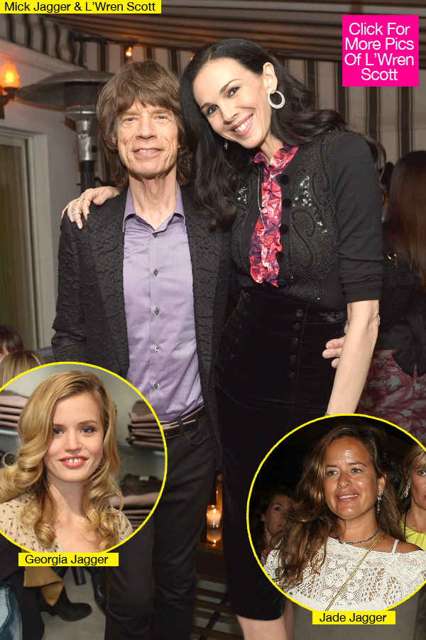 Mick Jagger L'Wren Scott Daughters