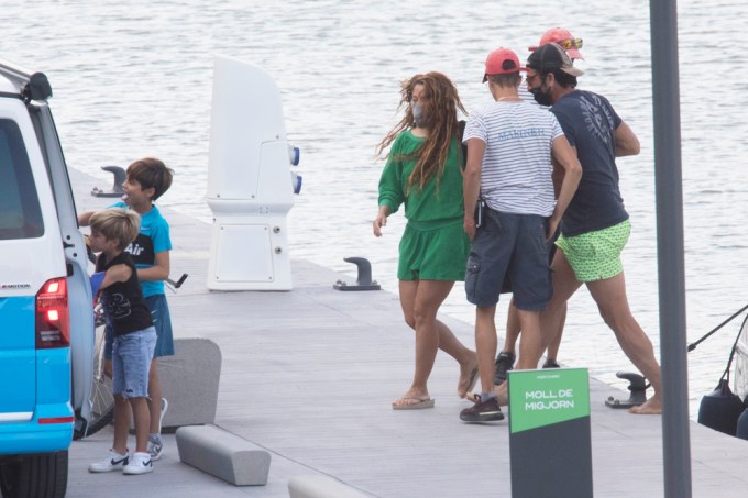 Shakira On A Yacht