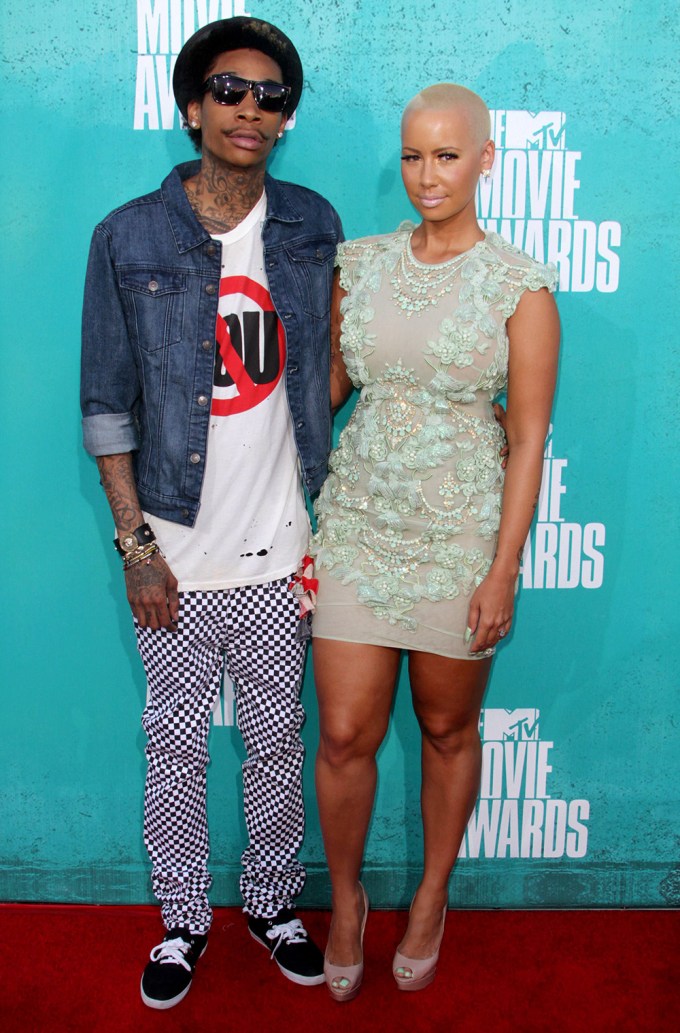 Amber Rose & Wiz Khalifa Prior To Marriage