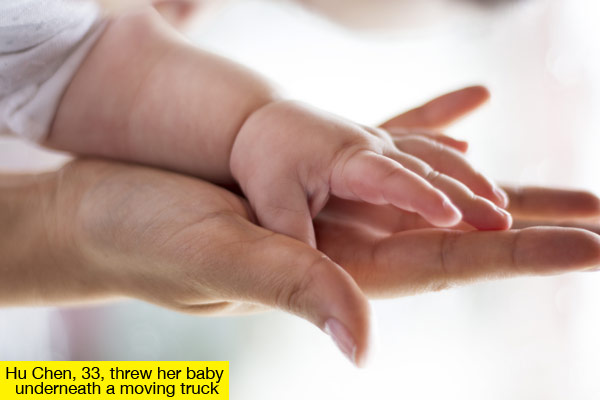 Chinese Woman Throws Baby Under Moving Truck