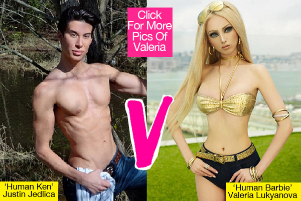 Human Barbie Disses Human Ken