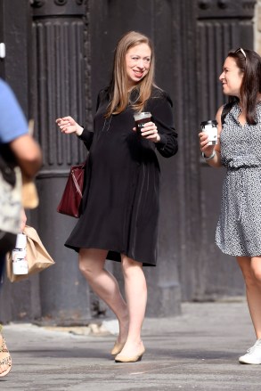 Heavily Pregnant Chelsea Clinton  shows her Belly Bump while out for a business meeting with a friend in New York City this morning. Clinton is expecting her third baby with husband Marc Mezvinsky (Not Pictured).

Pictured: Chelsea Clinton
Ref: SPL5103499 120719 NON-EXCLUSIVE
Picture by: Elder Ordonez / SplashNews.com

Splash News and Pictures
Los Angeles: 310-821-2666
New York: 212-619-2666
London: 0207 644 7656
Milan: 02 4399 8577
photodesk@splashnews.com

World Rights, No Portugal Rights