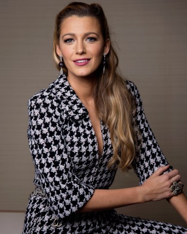 Blake Lively poses for a portrait in New York to promote her latest film, "All I See Is You," where she plays a blind woman who regains her sight
Blake Lively Portrait Session, New York, USA - 16 Oct 2017