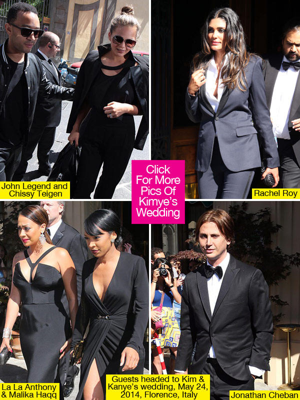 Kanye West Kim Kardashian Wedding Guest List