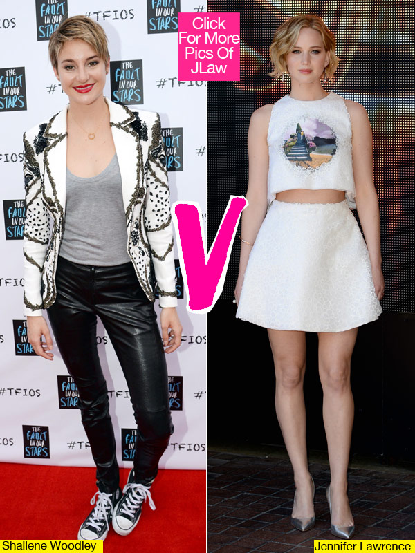 jennifer lawrence shailene woodley fight