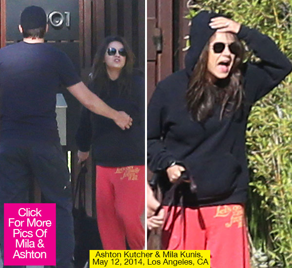 Ashton Kutcher Pregnant Mila Kunis Paparazzi Fight