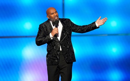 Steve Harvey speaks at the 8th Annual NFL Honors at The Fox Theatre, in Atlanta
8th Annual NFL Honors, Atlanta, USA - 02 Feb 2019