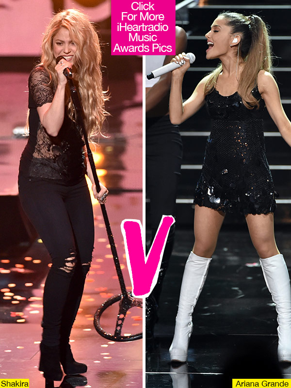 Shakira Ariana Grande Performances iHeartRadio Music Awards