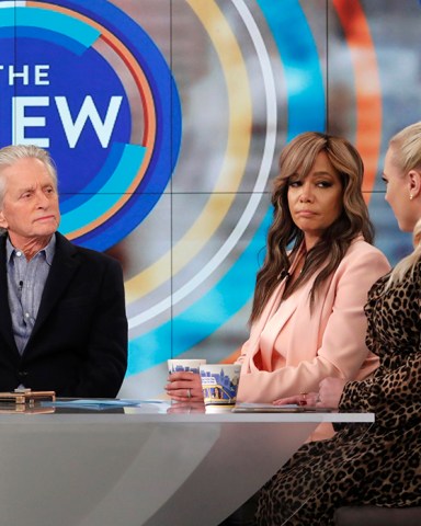 THE VIEW - 10/24/19 
Michael Douglas is the guest today on ABC's "The View."  "The View" airs Monday-Friday 11am-12 noon, ET on ABC. VW19
(ABC/Lou Rocco) 
MICHAEL DOUGLAS, SUNNY HOSTIN, MEGHAN MCCAIN