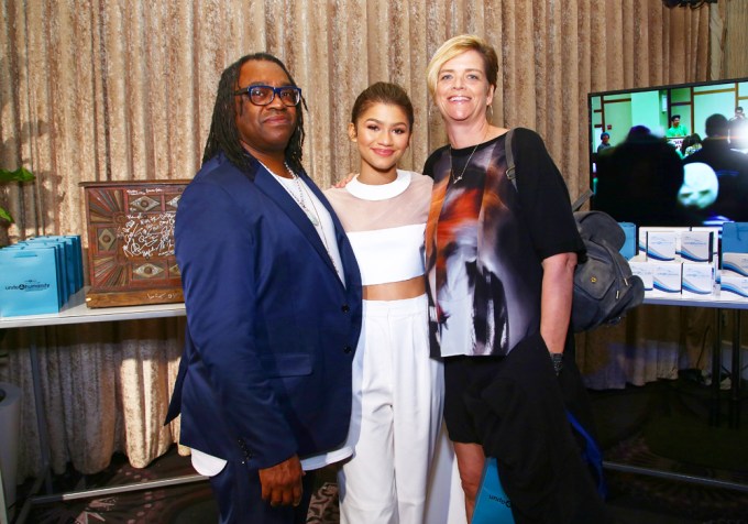 Zendaya With Her Parents