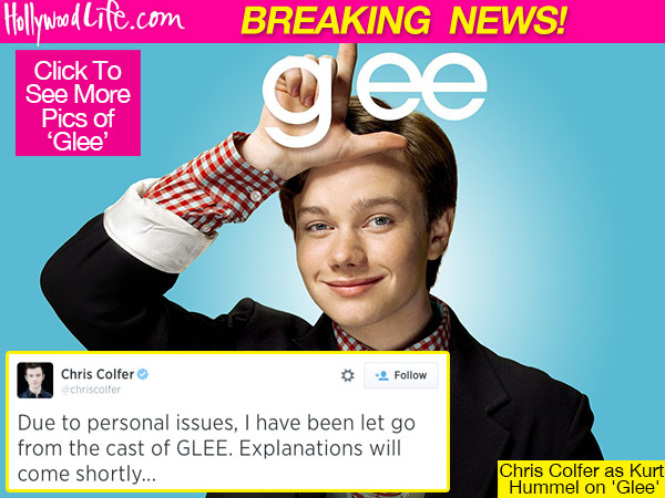 Chris Colfer Fired Glee