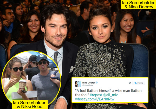Nina Dobrev Upset Ian Somerhalder