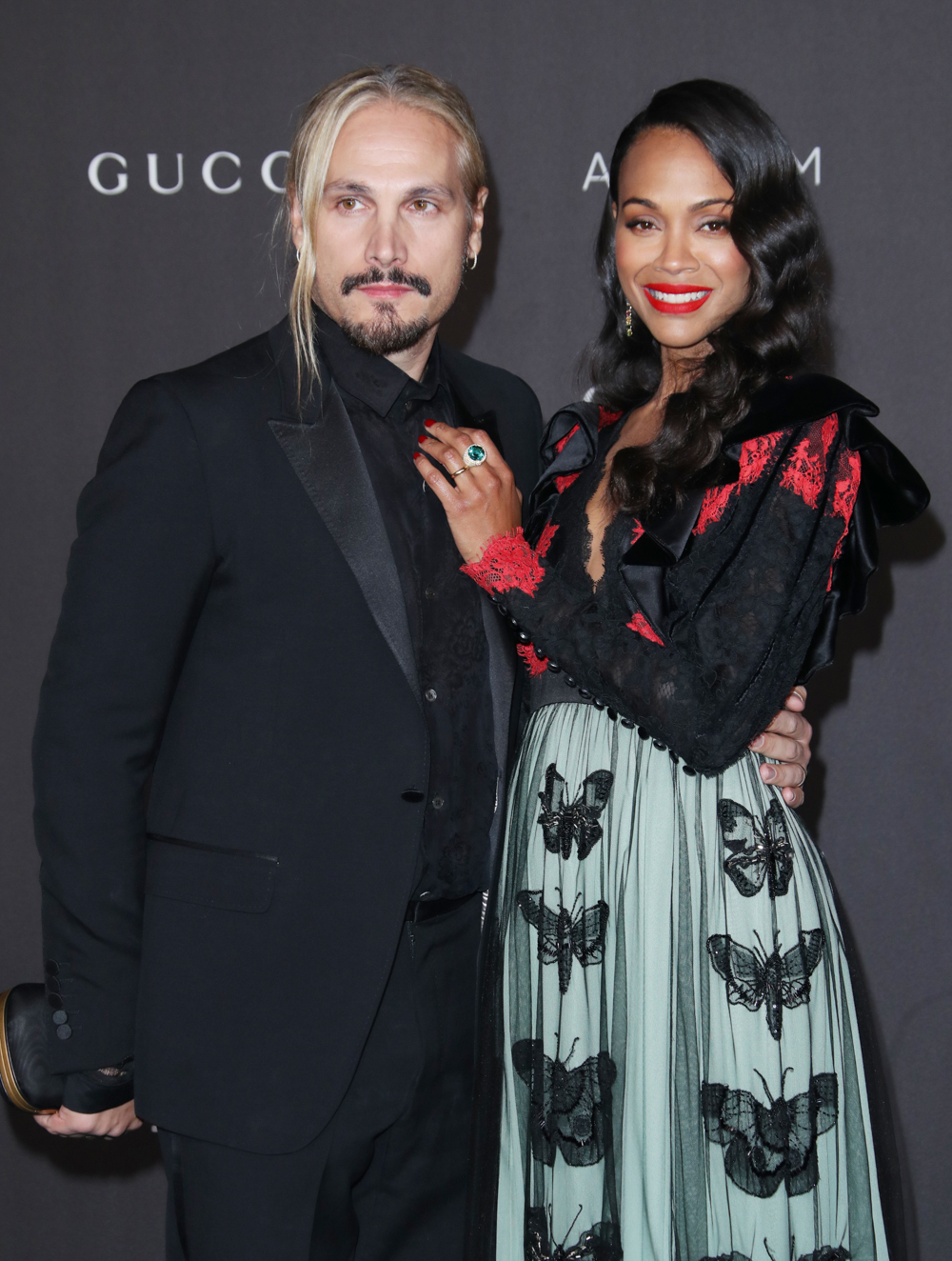 Marco Perego and Zoe Saldana
LACMA Art and Film Gala, Arrivals, Los Angeles, USA - 02 Nov 2019