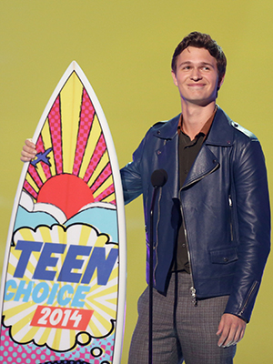 Ansel Elgort accepts the award for choice movie actor: drama for The Fault in Our Stars at the Teen Choice Awards at the Shrine Auditorium, in Los AngelesTeen Choice Awards 2014 - Show, Los Angeles, USA