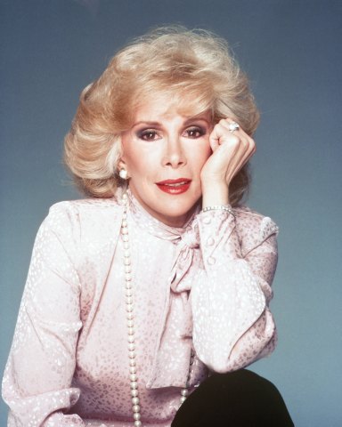 LOS ANGELES - 1987:  Actress Joan Rivers poses for a portrait in 1987  in Los Angeles, California. (Photo by Harry Langdon/Getty Images)