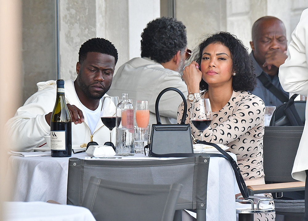 *EXCLUSIVE* Kevin Hart and wife Eniko Hart explore Venice as Kevin takes break from filming 'Lift'