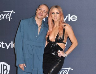 Evan Ross, Ashlee Simpson. Evan Ross, left, and Ashlee Simpson arrive at the InStyle and Warner Bros. Golden Globes afterparty at the Beverly Hilton Hotel, in Beverly Hills, Calif
77th Annual Golden Globe Awards - InStyle and Warner Bros. Afterparty, Beverly Hills, USA - 05 Jan 2020