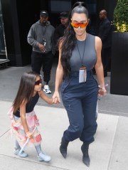 Kim Kardashian, Kanye West, North West
Kim Kardashian and Kanye West out and about, New York, USA - 15 Jun 2018
Kanye West, North West Hollywood and mom Kim Kardashian West  New York City