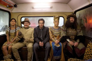 Editorial use only. No book cover usage.Mandatory Credit: Photo by Kerry Brown/20th Century Fox/Kobal/Shutterstock (5885635am)Mizuo Peck, Robin Williams, Ben Stiller, Rami Malek, Patrick GallagherNight At The Museum - Secret Of The Tomb - 2014Director: Shawn Levy20th Century FoxUSAScene StillFamilyNight At The Museum 3