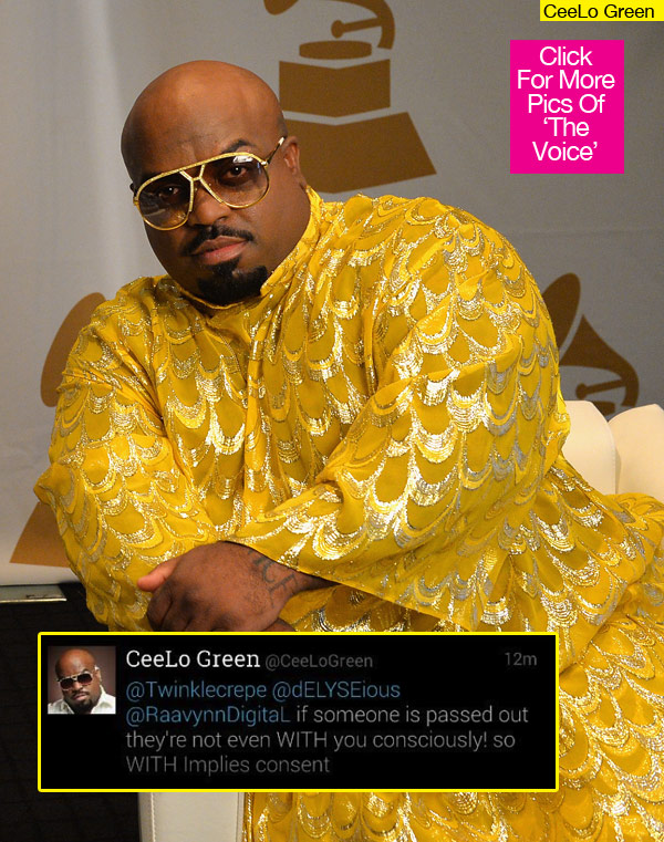 CeeLo Green Rape Tweets