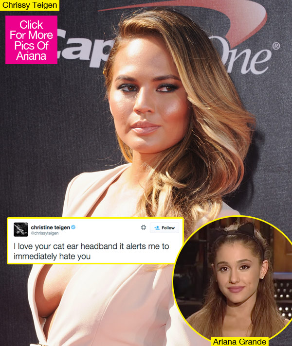 Chrissy Teigen Disses Ariana Grande