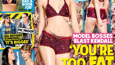 kendall jenner too fat famous magazine