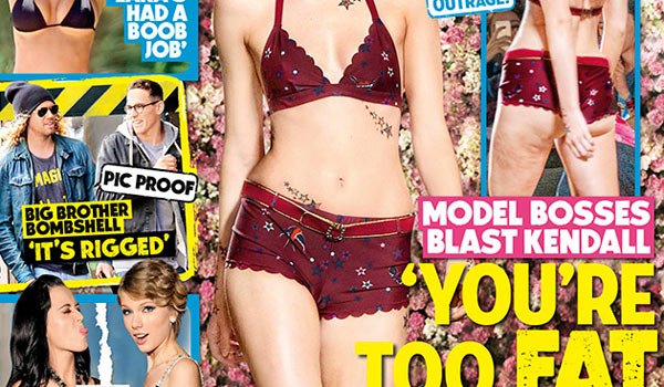 kendall jenner too fat famous magazine