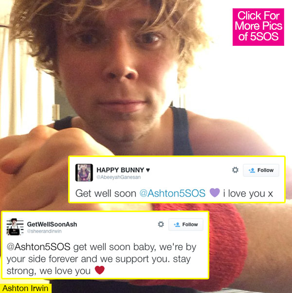 Ashton Irwin Hospitalized