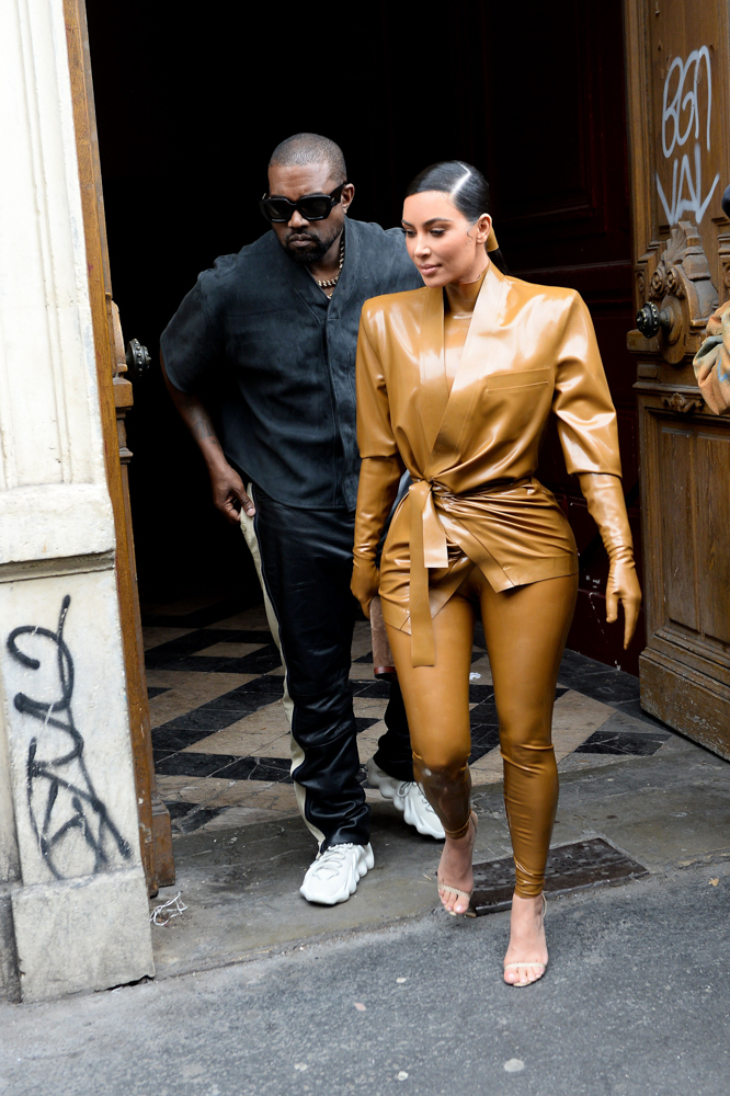 Kim Kardashian & Kanye West In Paris