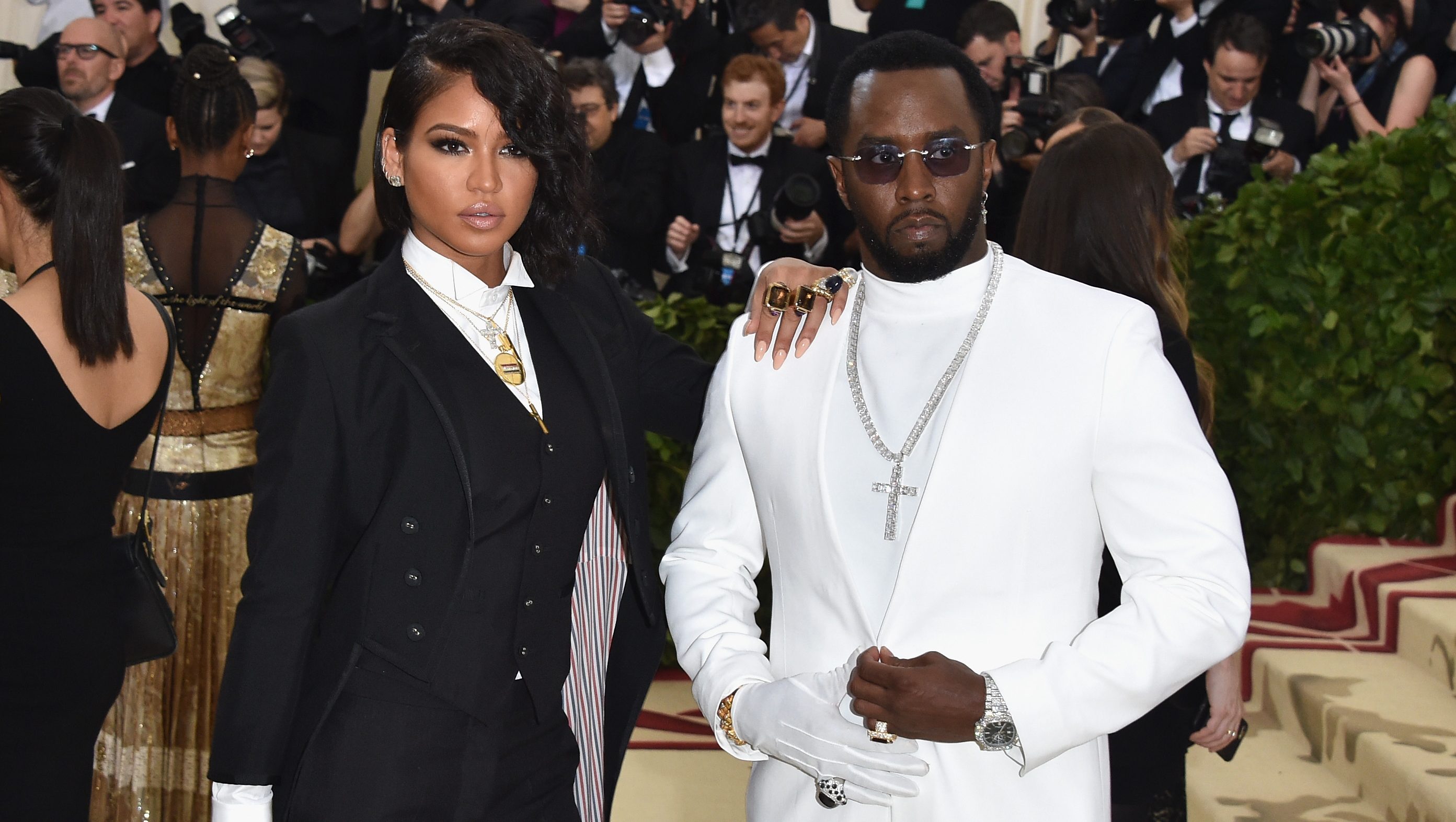 NEW YORK, NY - MAY 07: Cassie Ventura and Sean "Diddy" Combs attend the Heavenly Bodies: Fashion & The Catholic Imagination Costume Institute Gala at The Metropolitan Museum of Art on May 7, 2018 in New York City. (Photo by John Shearer/Getty Images for The Hollywood Reporter)