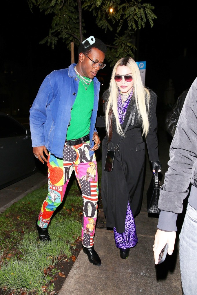 Madonna Late Dinner With Son Boyfriend BACKGRID