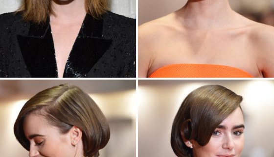 Lily Collins Hair Cut