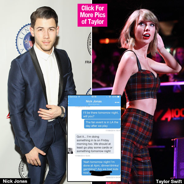 Taylor Swift Nick Jonas Twitter Messages