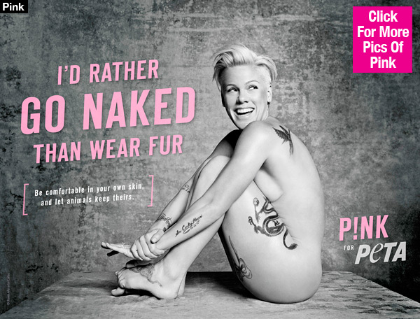 Pink Naked PETA