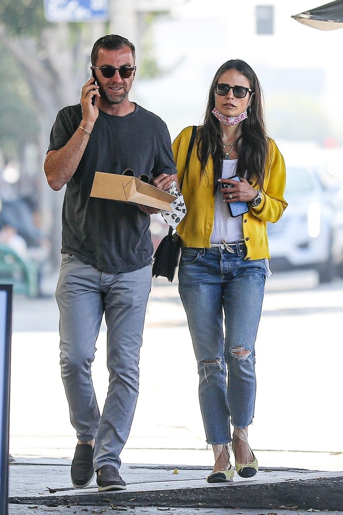 Jordana Brewster & fiancee Mason Morfit