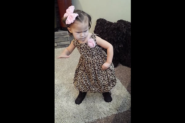 Toddler Dances To LL Cool J