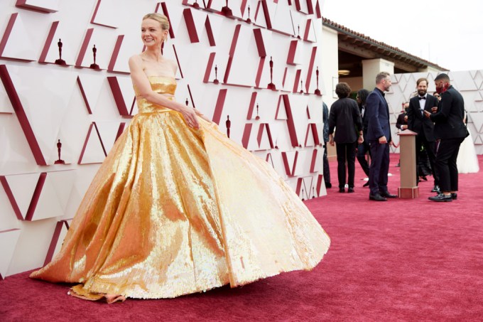 Carey Mulligan At The 2021 Academy Awards