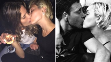 Miley Cyrus Kissing Girl party