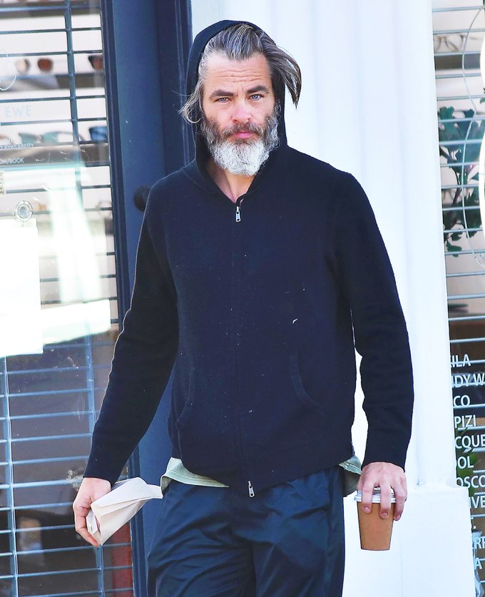 Chris Pine With Long Grey Beard