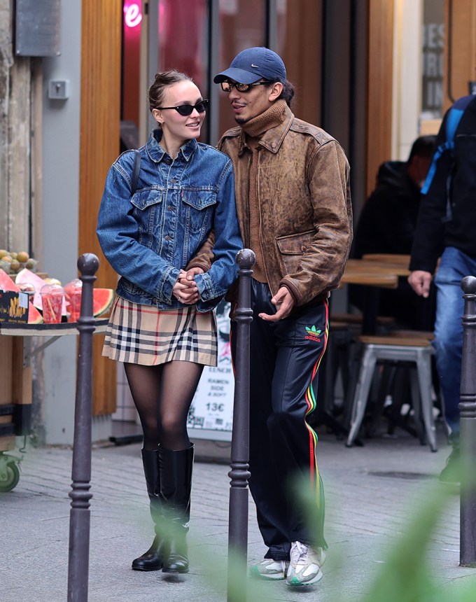 Lily-Rose Depp & Yassine Stein Flirt