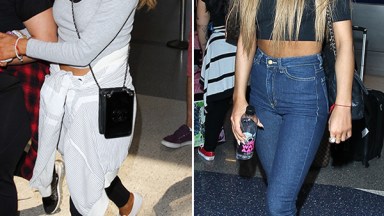 ariana grande makeunder airport outfit