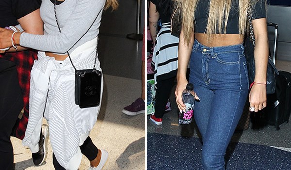 ariana grande makeunder airport outfit